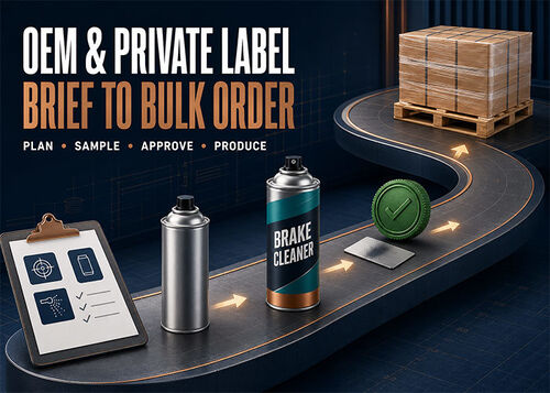 Latest company news about OEM & Private Label Brake Cleaner Guide: From Product Brief to Bulk Order