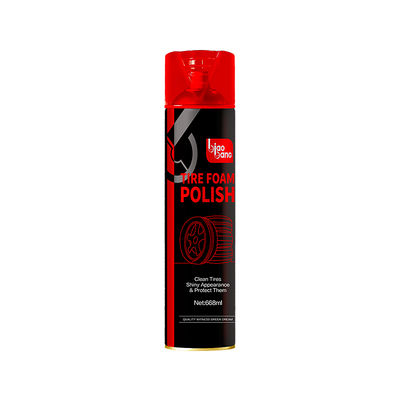 668ml VOC Compliant Tire Foam Cleaner Environmentally Friendly Tire Foam Polish for Shiny Tires