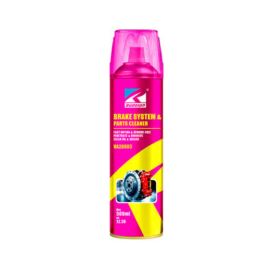 Bom preço 500ml spray aerossol limpador de freio não clorado para sistema de freio e desengordurante de peças de metal on-line